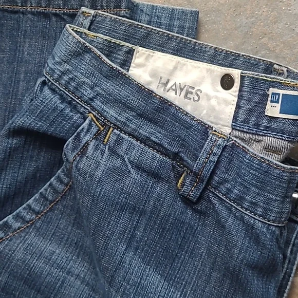Gap Hayes 1969 Classic Denim Mens 36 x 34 Button Fly Blue Jeans